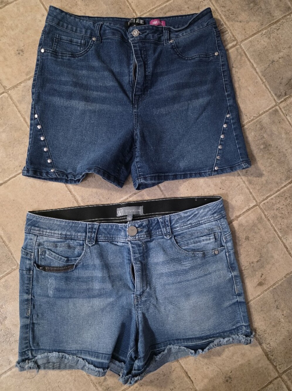 Blue Denim Women’s Jeans - Stud Detail Size 16